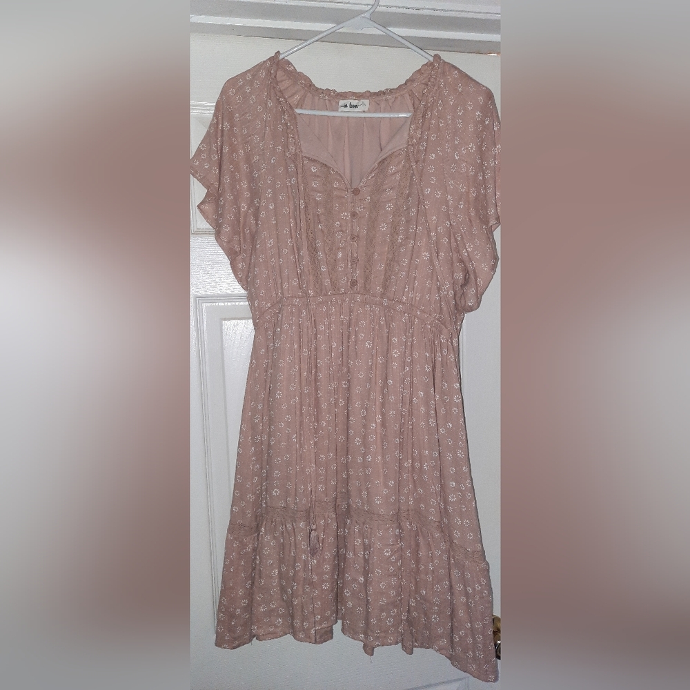 In Loom Peasant Mini dress